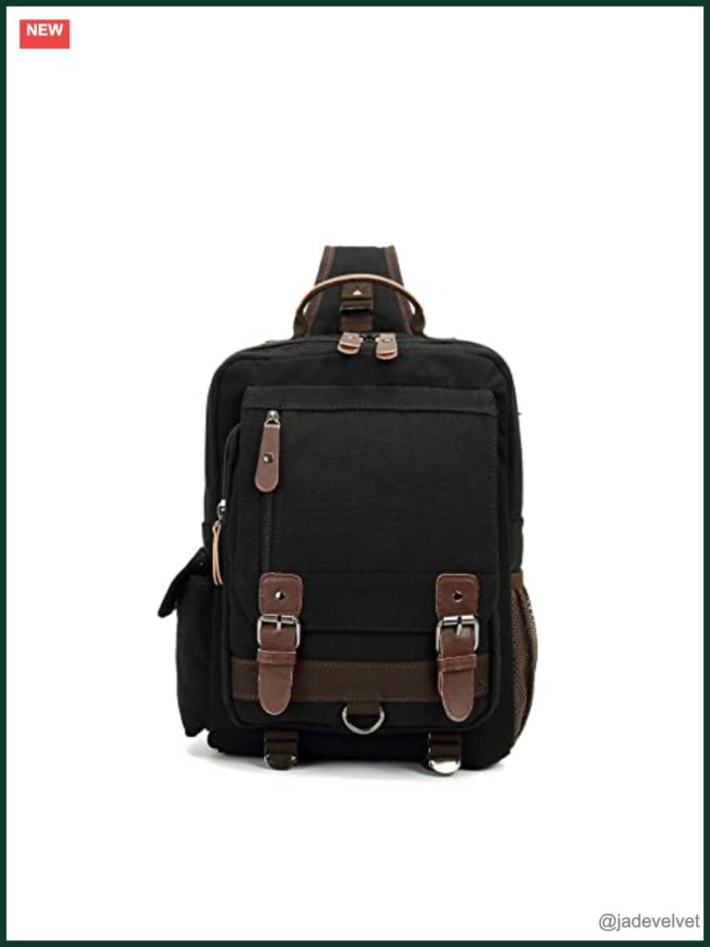 Canvas Messenger Bag Crossbody Bag Sling Bag Shoulder Bag with 9 Pockets